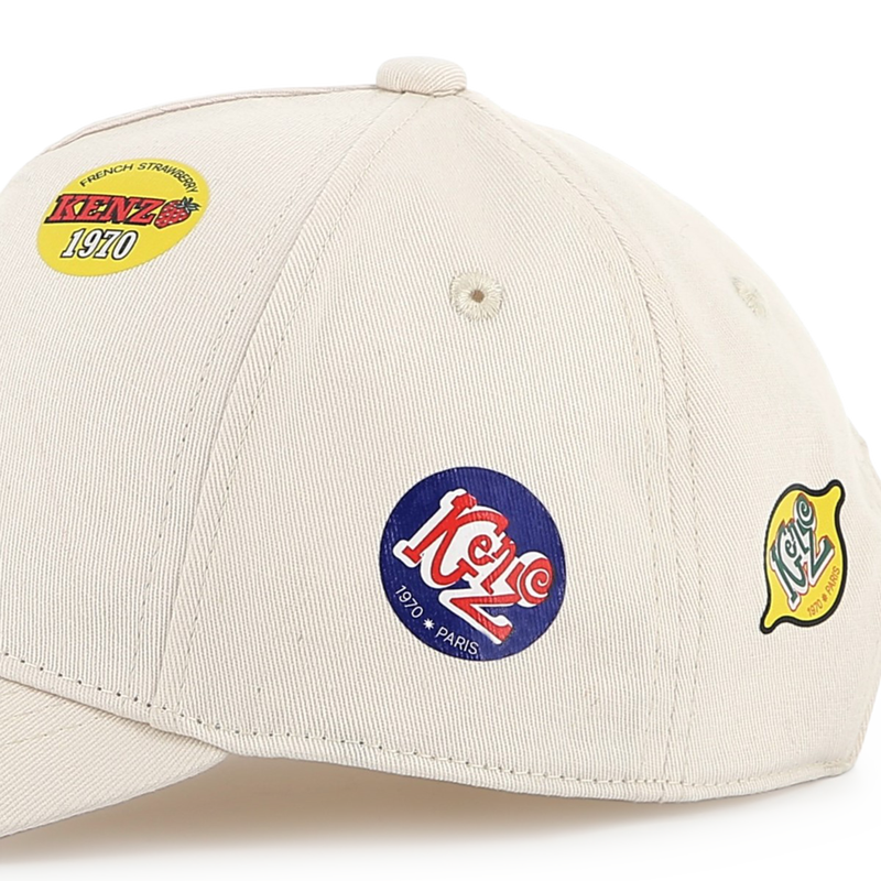 KENZO KIDS Printed cotton baseball cap