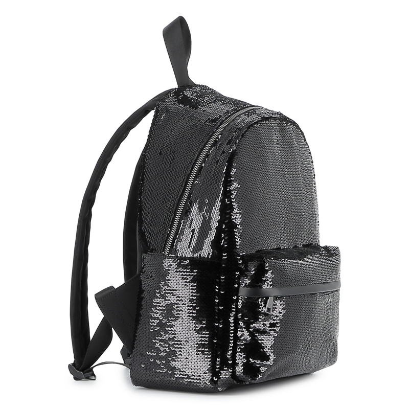 Backpack embellished with shiny sequins KARL LAGERFELD KIDS 
                        GIRL