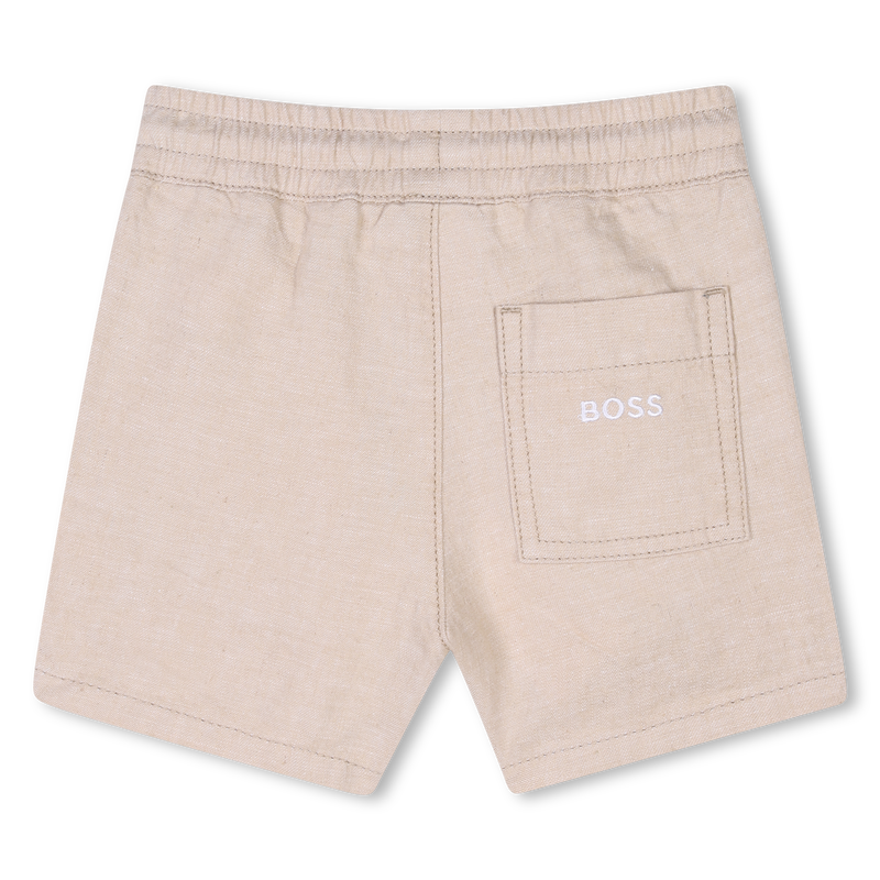 Linen and cotton shorts BOSS 
                    BOY
