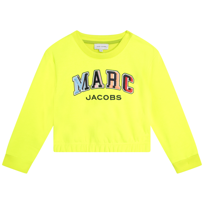 Embroidered fleece sweatshirt