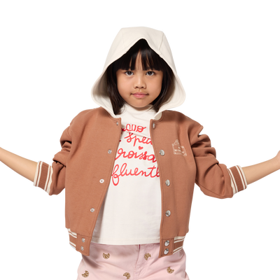 Hooded cardigan KIDS AROUND GIRL