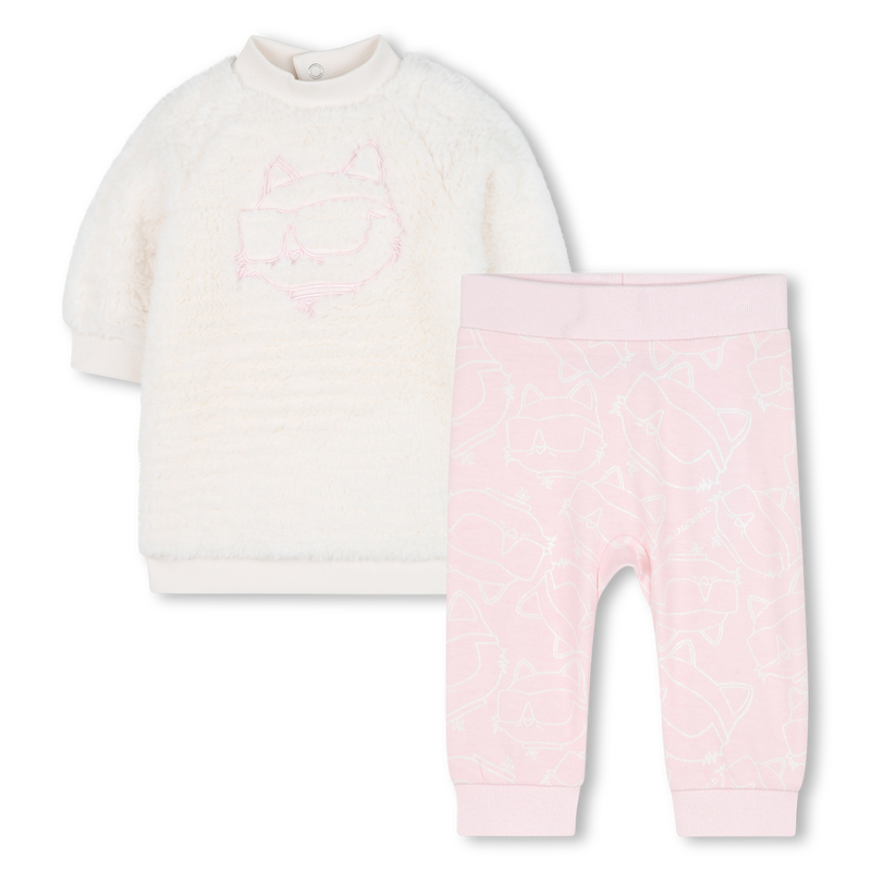Dress + boxer shorts set KARL LAGERFELD KIDS 
                        GIRL