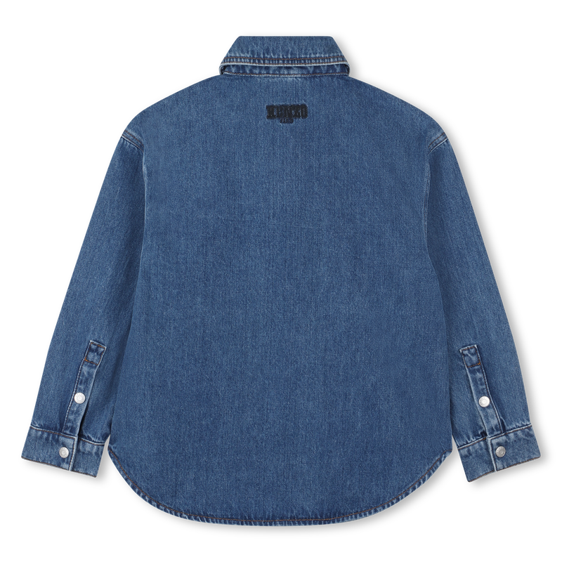 Cotton denim shirt KENZO KIDS 
                    BOY