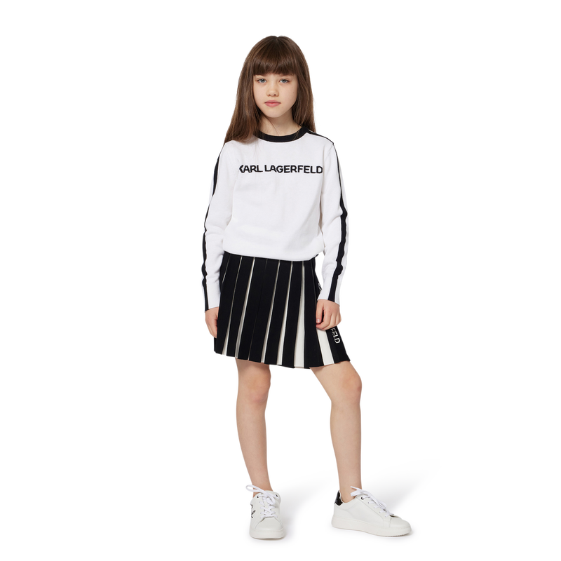 Pleated knit skirt KARL LAGERFELD KIDS 
                        GIRL