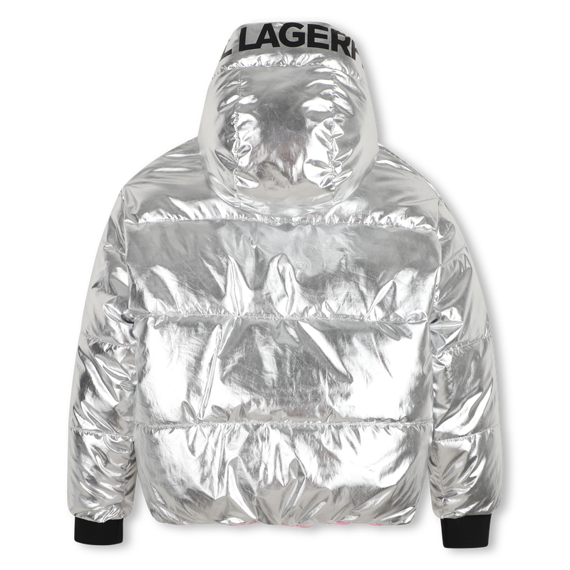 Reversible down jacket KARL LAGERFELD KIDS 
                        GIRL