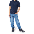 Wide-leg 5-pocket cotton jeans BOSS 
                    BOY