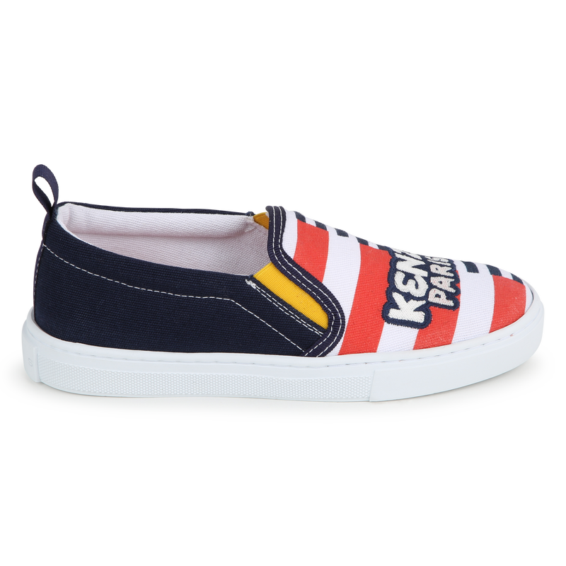 Cotton denim sneakers KENZO KIDS 
                    UNISEX