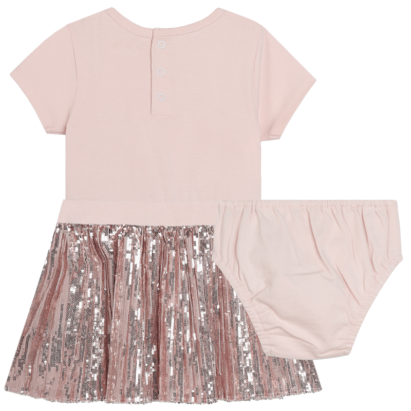 Decorative Two-Material Dress MICHAEL KORS 
                    GIRL