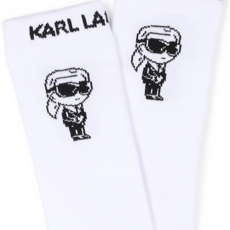 Printed Knee High Socks KARL LAGERFELD KIDS 
                        UNISEX