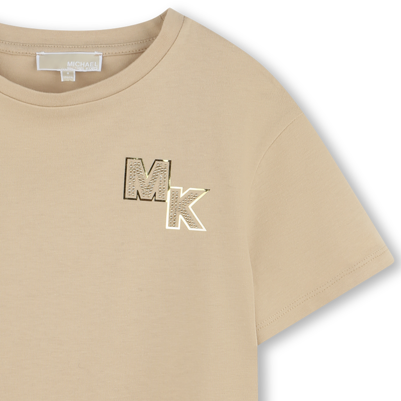 Short-sleeved cotton T-shirt MICHAEL KORS 
                        GIRL