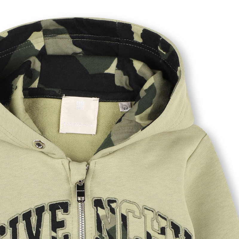 Hooded Fleece Cardigan GIVENCHY 
                    BOY