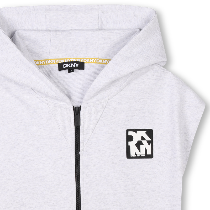 Zip-up sleeveless cardigan DKNY 
                    UNISEX
