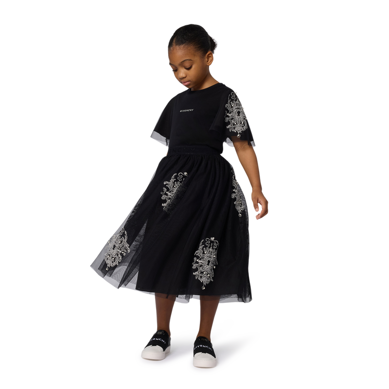 Ruched tulle skirt GIVENCHY 
                    GIRL