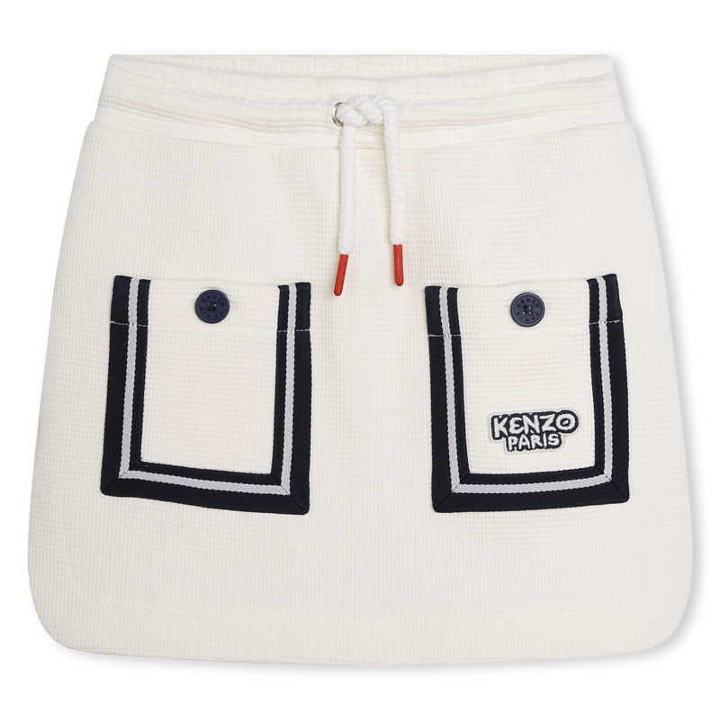 Waffle-fabric skirt KENZO KIDS 
                    GIRL