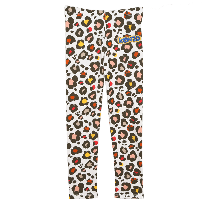 Patterned cotton leggings KENZO KIDS 
                    GIRL
