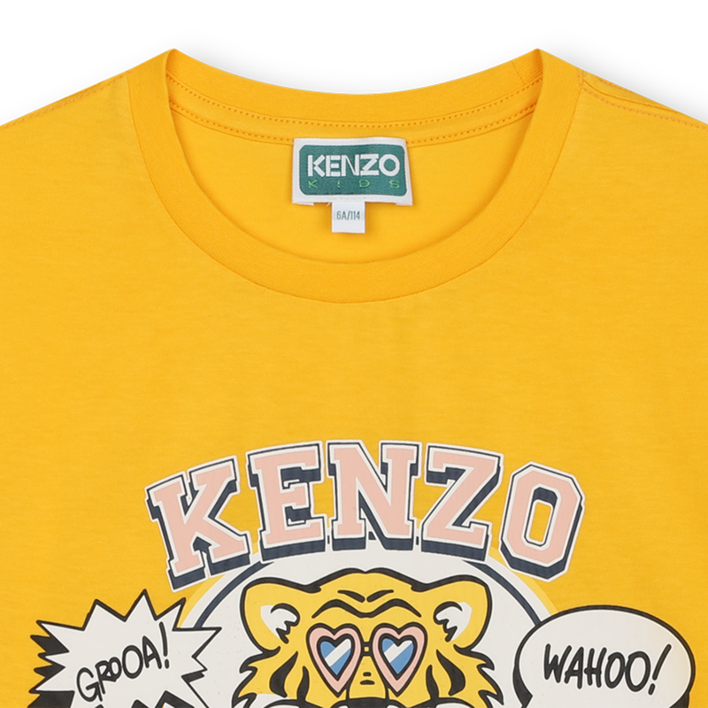 Kenzo Kids Girls Tiger Logo T Shirt