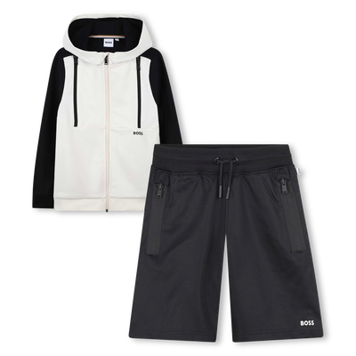 Zip-Up Cardigan & Shorts Set BOSS BOY