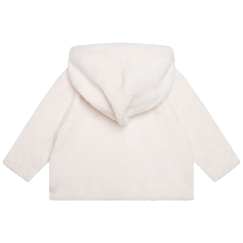 Fluffy hooded coat MICHAEL KORS 
                    GIRL
