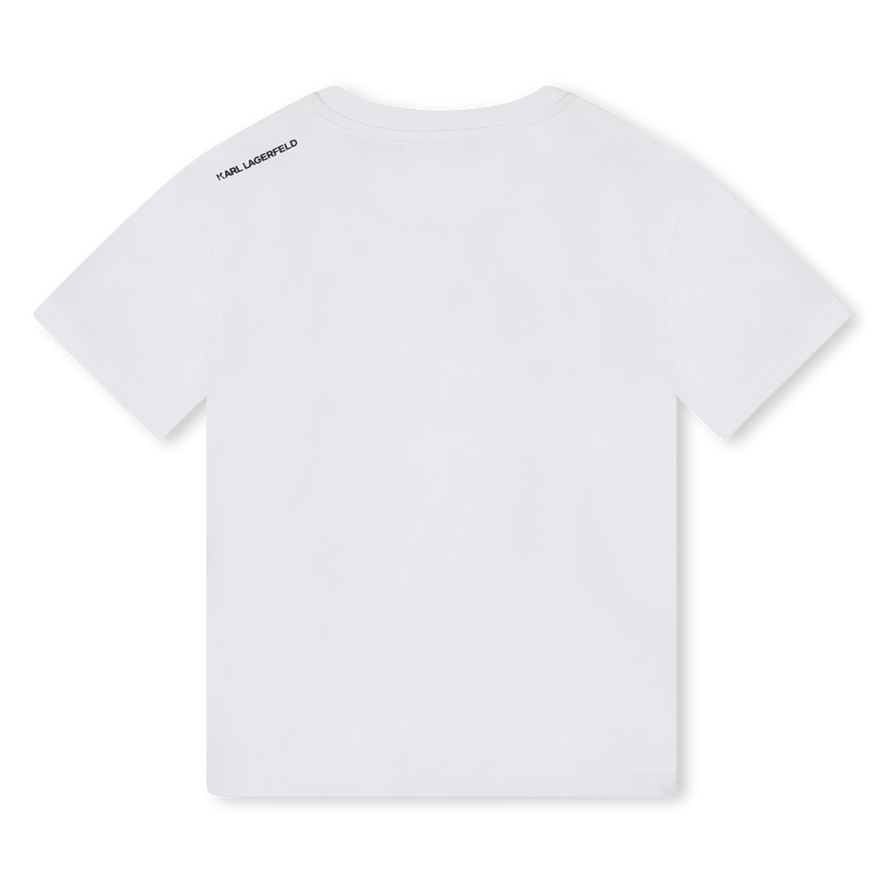 Short-Sleeved Cotton T-Shirt KARL LAGERFELD KIDS 
                        BOY