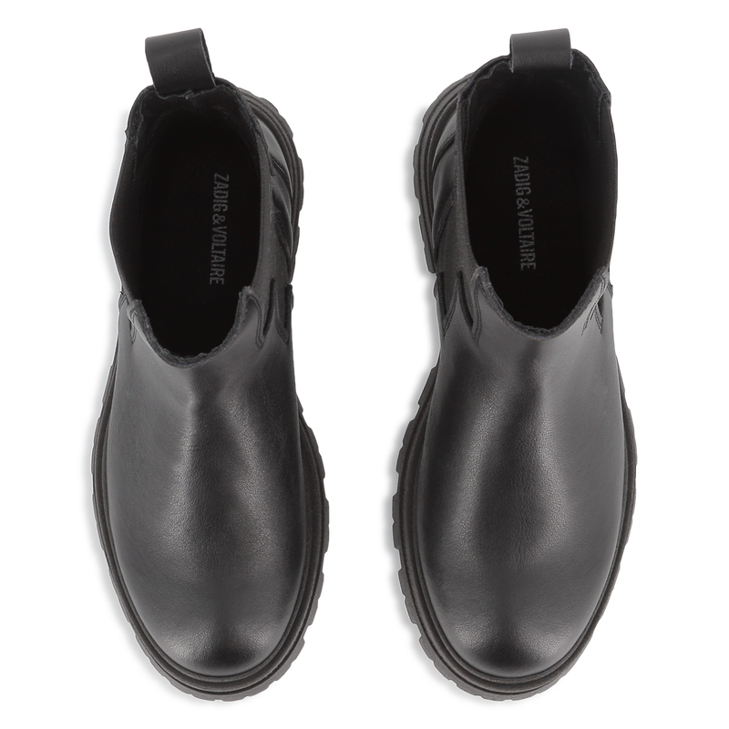Cowhide leather Chelsea boots ZADIG & VOLTAIRE 
                    GIRL