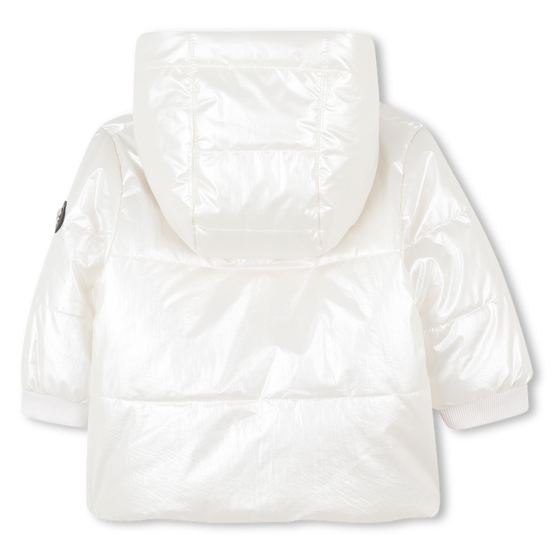 Glossy hooded down jacket MICHAEL KORS 
                        GIRL