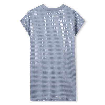 Cotton dress with sequins DKNY GIRL