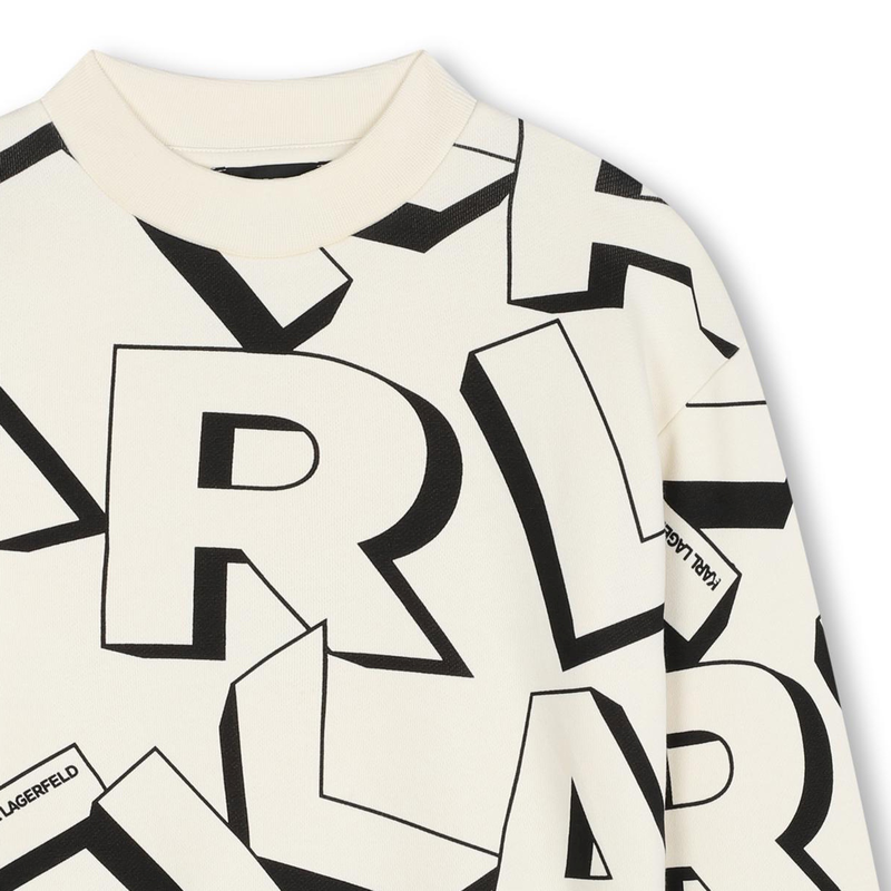 Printed Jersey Sweatshirt KARL LAGERFELD KIDS 
                    BOY