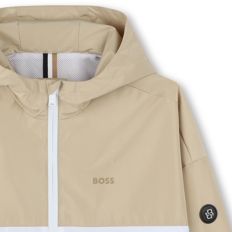 Bicolor Hooded Windbreaker BOSS 
                        BOY