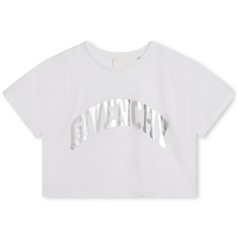 Pleated cotton t-shirt GIVENCHY 
                    GIRL