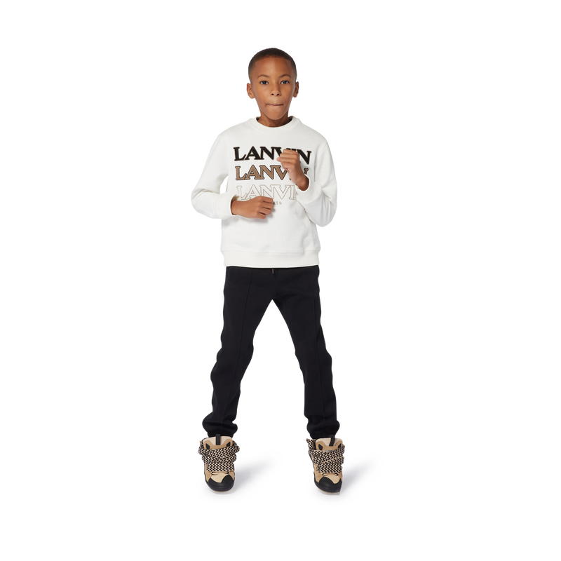 Round-Neck Logo Sweatshirt LANVIN 
                        BOY