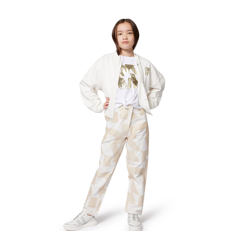 Cotton fleece cardigan DKNY 
                        GIRL