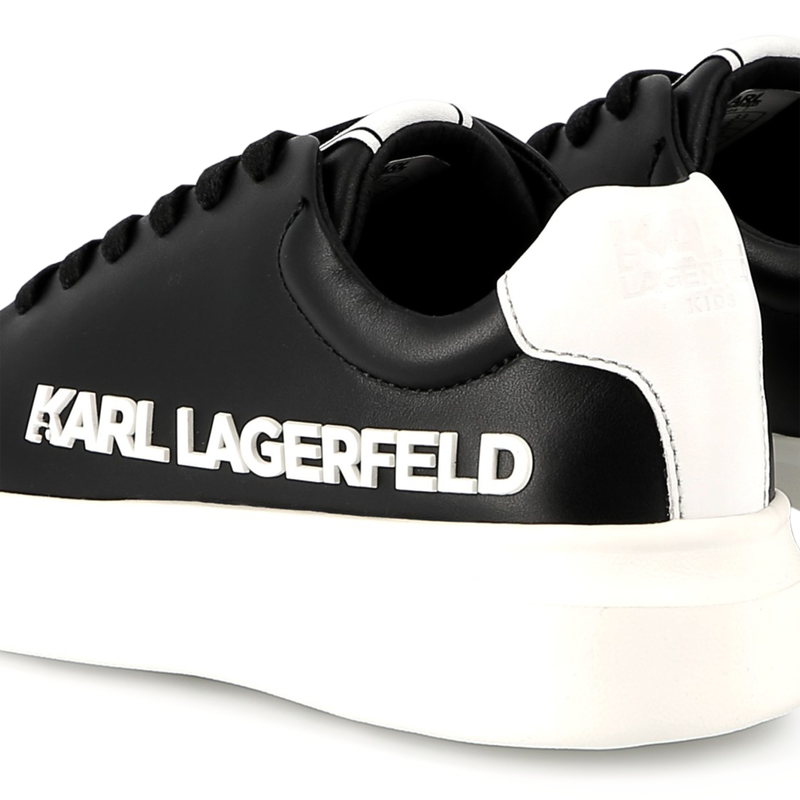 Lace-up leather sneakers KARL LAGERFELD KIDS 
                    UNISEX