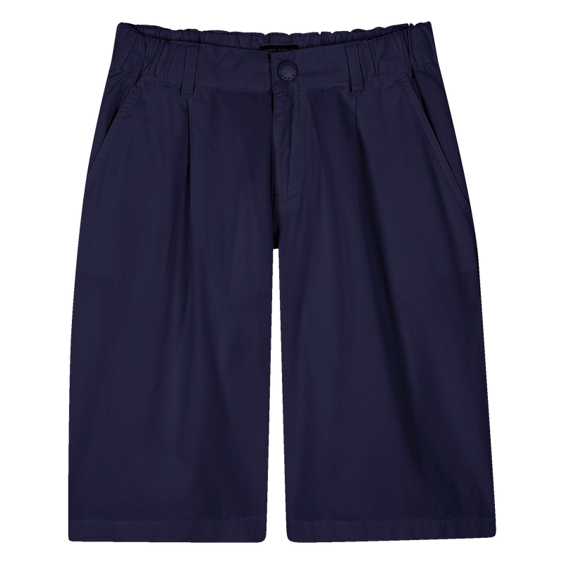 Plain cotton Bermuda shorts KENZO KIDS 
                    BOY