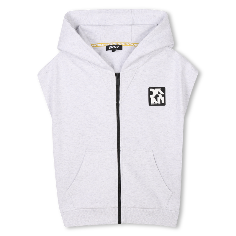 Zip-up sleeveless cardigan DKNY 
                    UNISEX