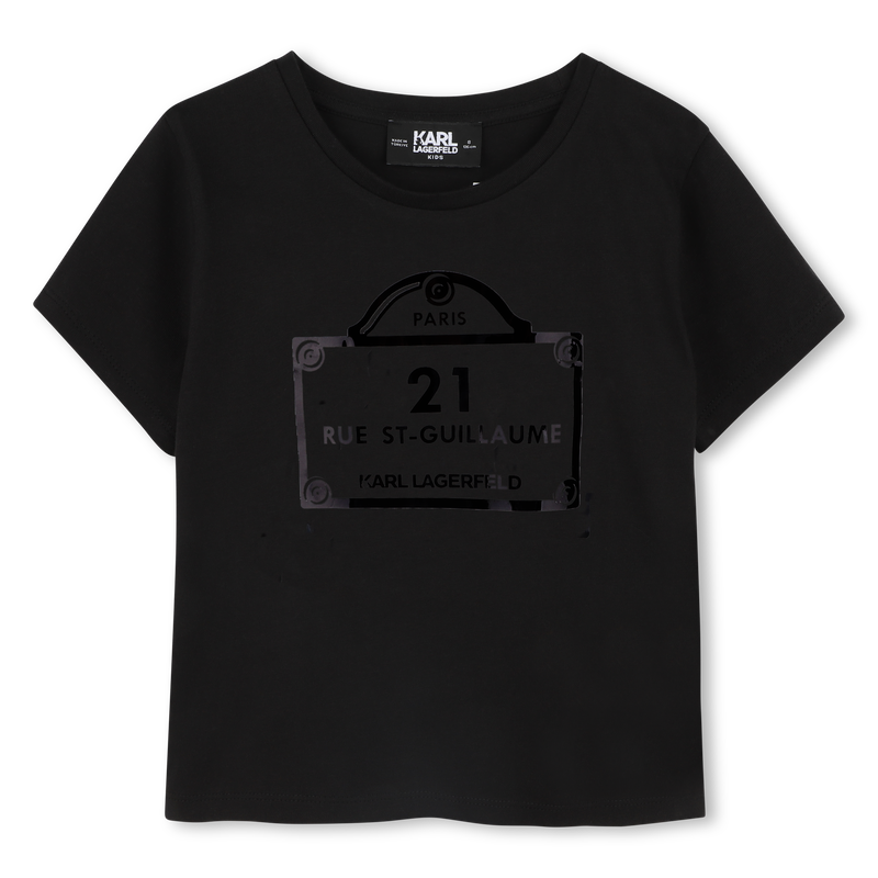T-shirt with prints KARL LAGERFELD KIDS 
                        GIRL