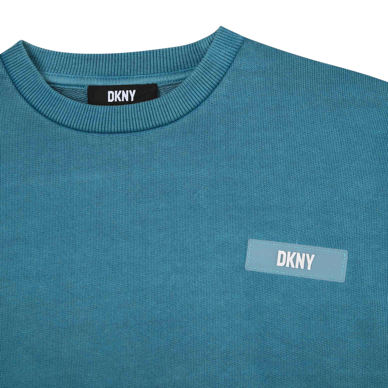Cotton fleece sweatshirt DKNY 
                    GIRL