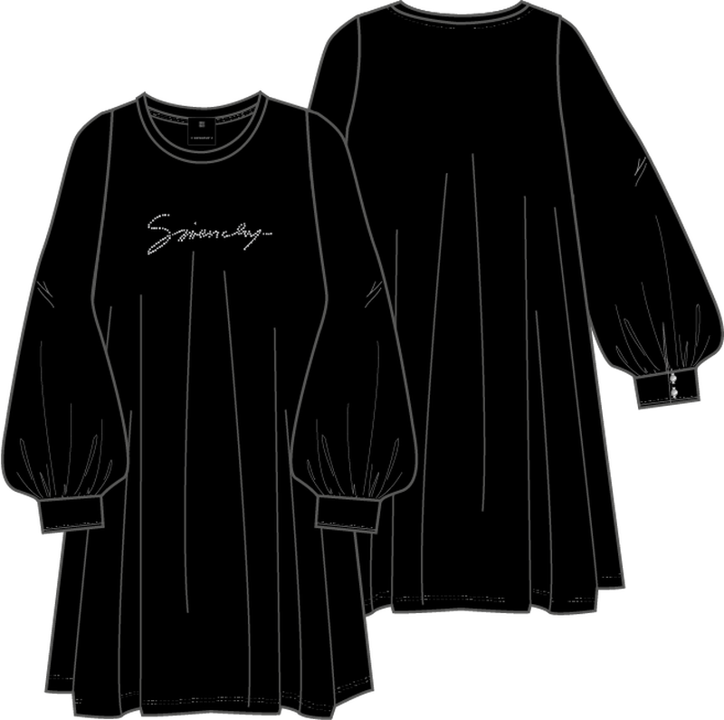 Dress with satin sleeves GIVENCHY 
                        GIRL