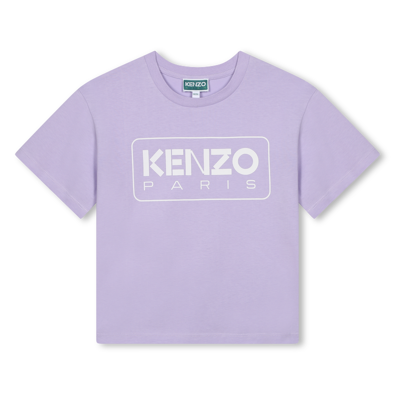 Short-Sleeved Cotton T-Shirt KENZO KIDS 
                    GIRL