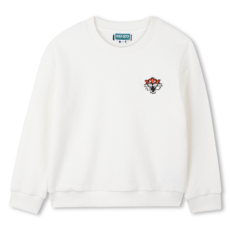 Fleece sweatshirt with a terry look KENZO KIDS 
                    BOY
