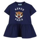 Gathered Waist Dress KENZO KIDS 
                    GIRL