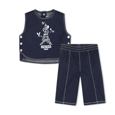 Cotton Outfit Set KENZO KIDS GIRL