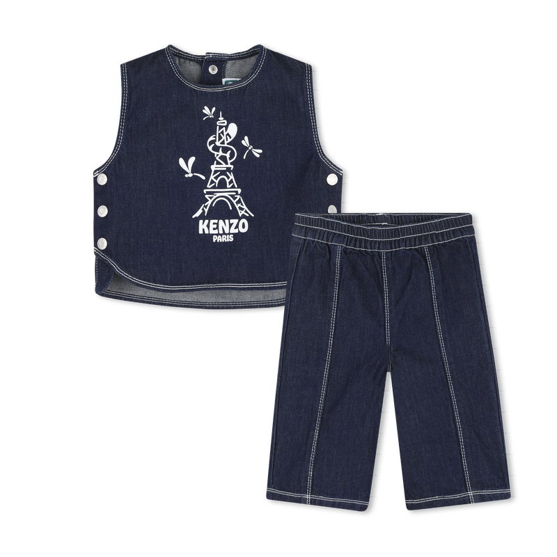 Cotton Outfit Set KENZO KIDS 
                        GIRL