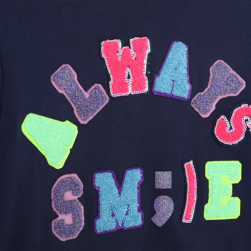 Graphic fleece pullover BILLIEBLUSH 
                    GIRL