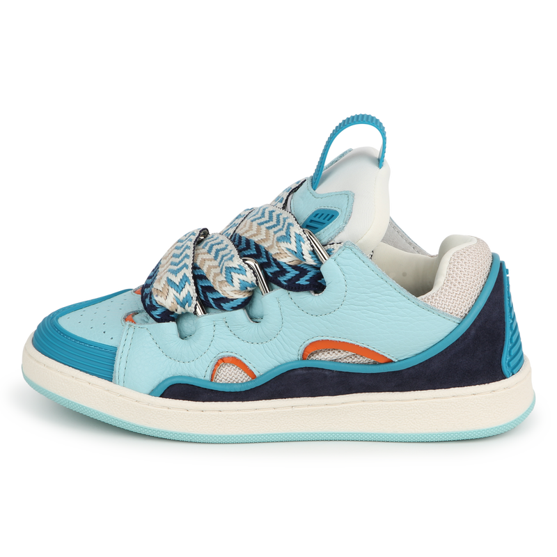 Lace-up leather sneakers