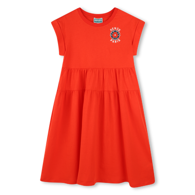 Dress with cutout waist panel KENZO KIDS GIRL