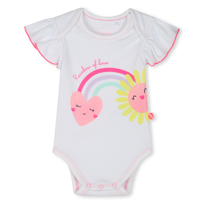 Short-sleeved cotton bodysuit BILLIEBLUSH GIRL