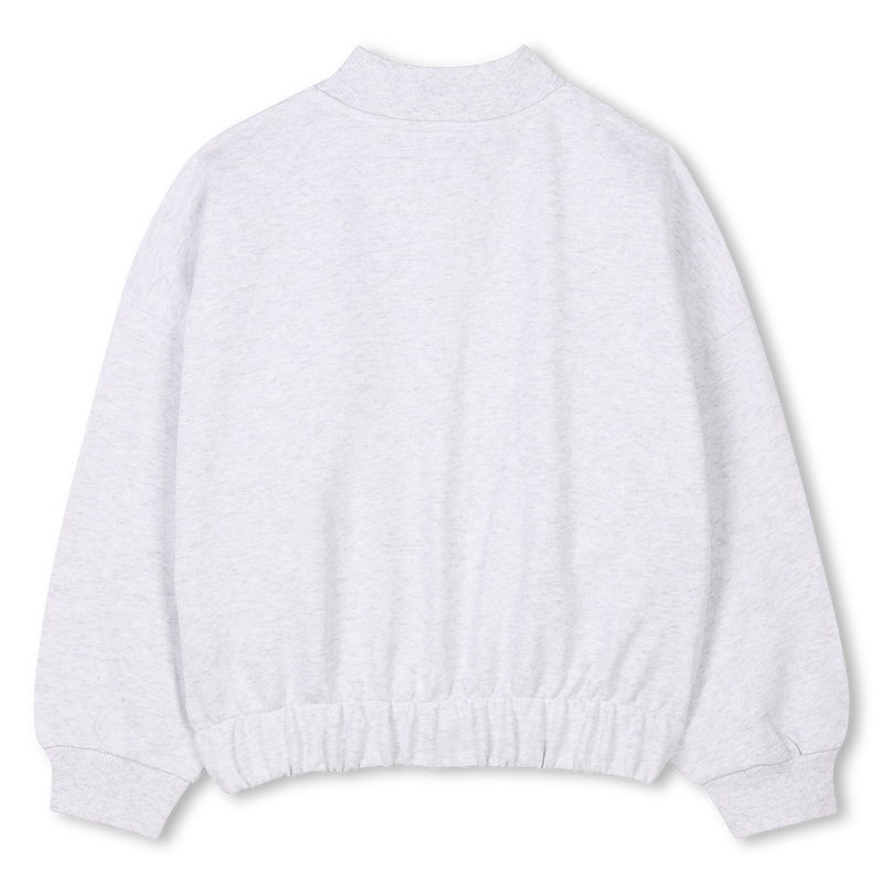 Cotton fleece cardigan DKNY 
                        GIRL