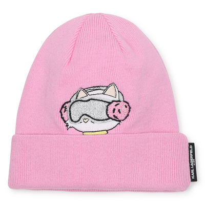 Knitted beanie KARL LAGERFELD KIDS GIRL