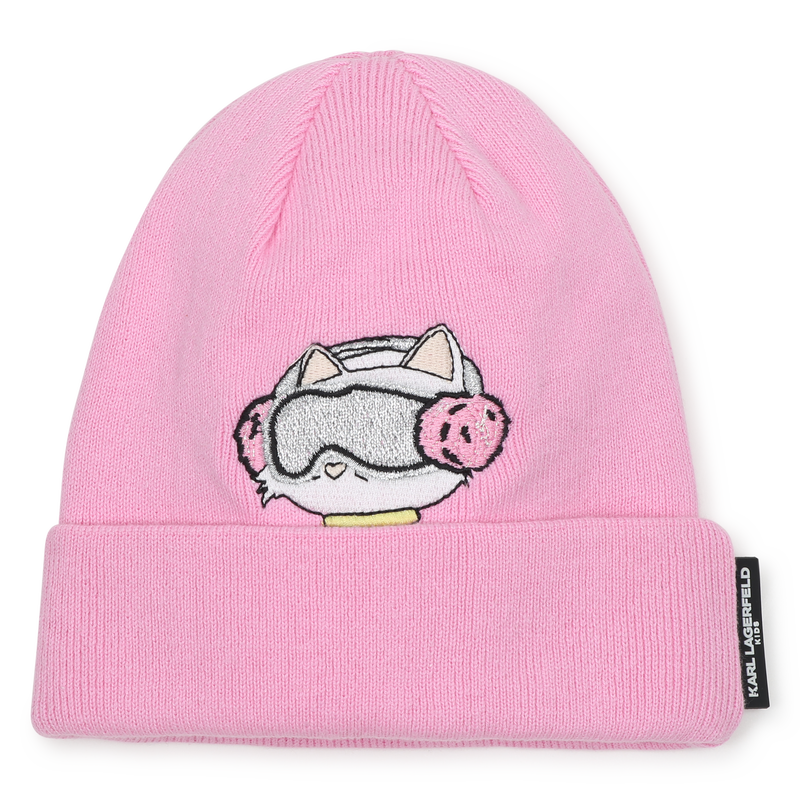 Knitted beanie KARL LAGERFELD KIDS 
                        GIRL