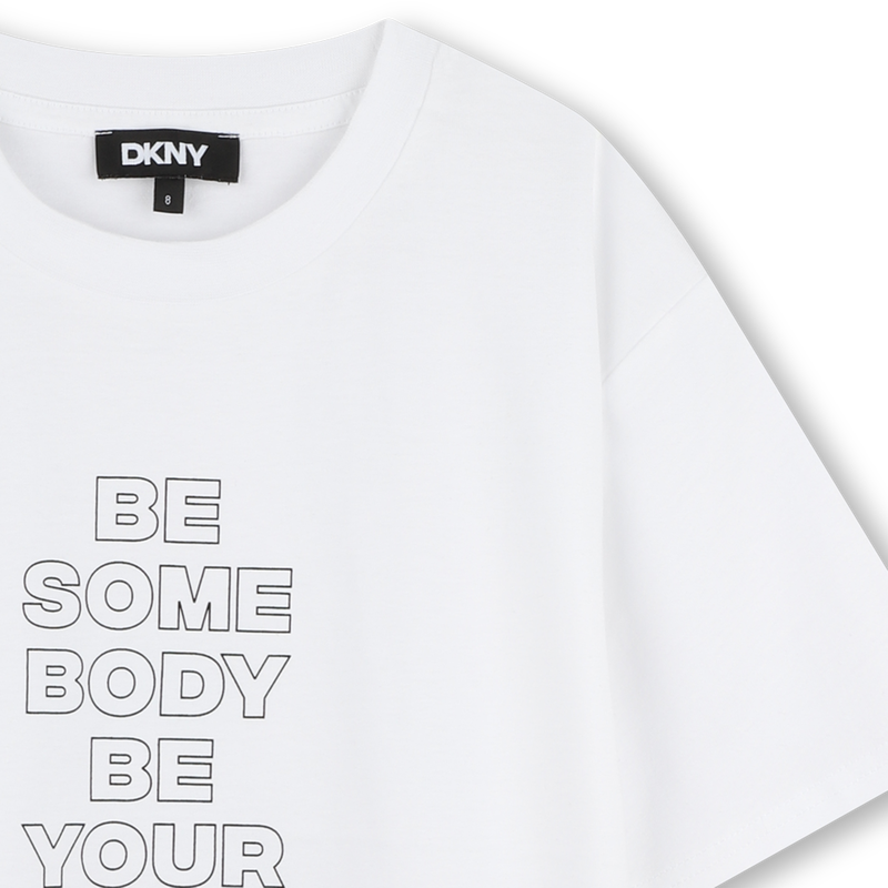 Short-sleeved cotton T-shirt DKNY 
                        GIRL